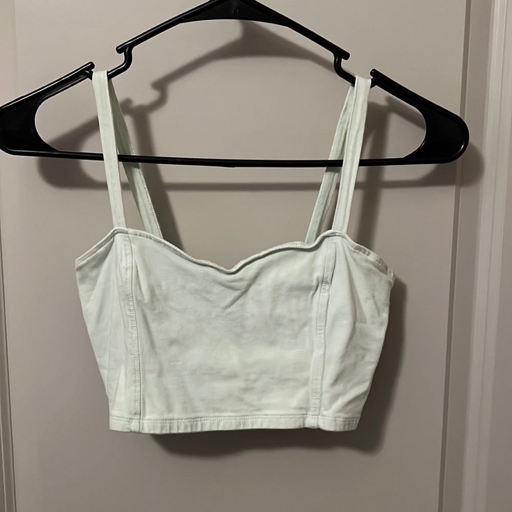Mint crop top